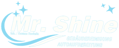 Mr. Shine Logo – Gebäudereinigung und Autoaufbereitung, Inhaber Thomas Rochnia, Geretsried